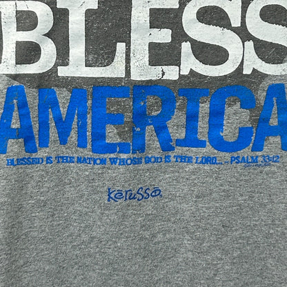God Bless America Kerusso T Shirt Jesus Blessed the Nation Whose God Is Lord 3XL