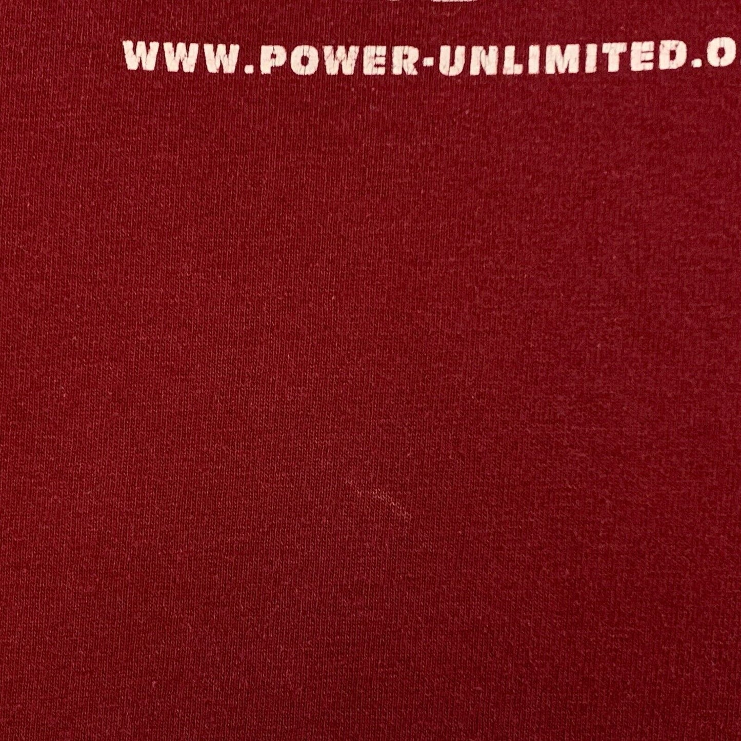 Vintage Power Unlimited Christian T Shirt Mens Large Red Jesus Christ Lord Gym