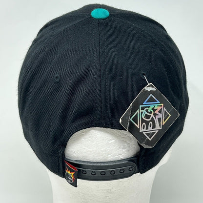 The Hundreds Drawing Lines Baseball Hat Cap Adam Bomb Streetwear Snapback Black