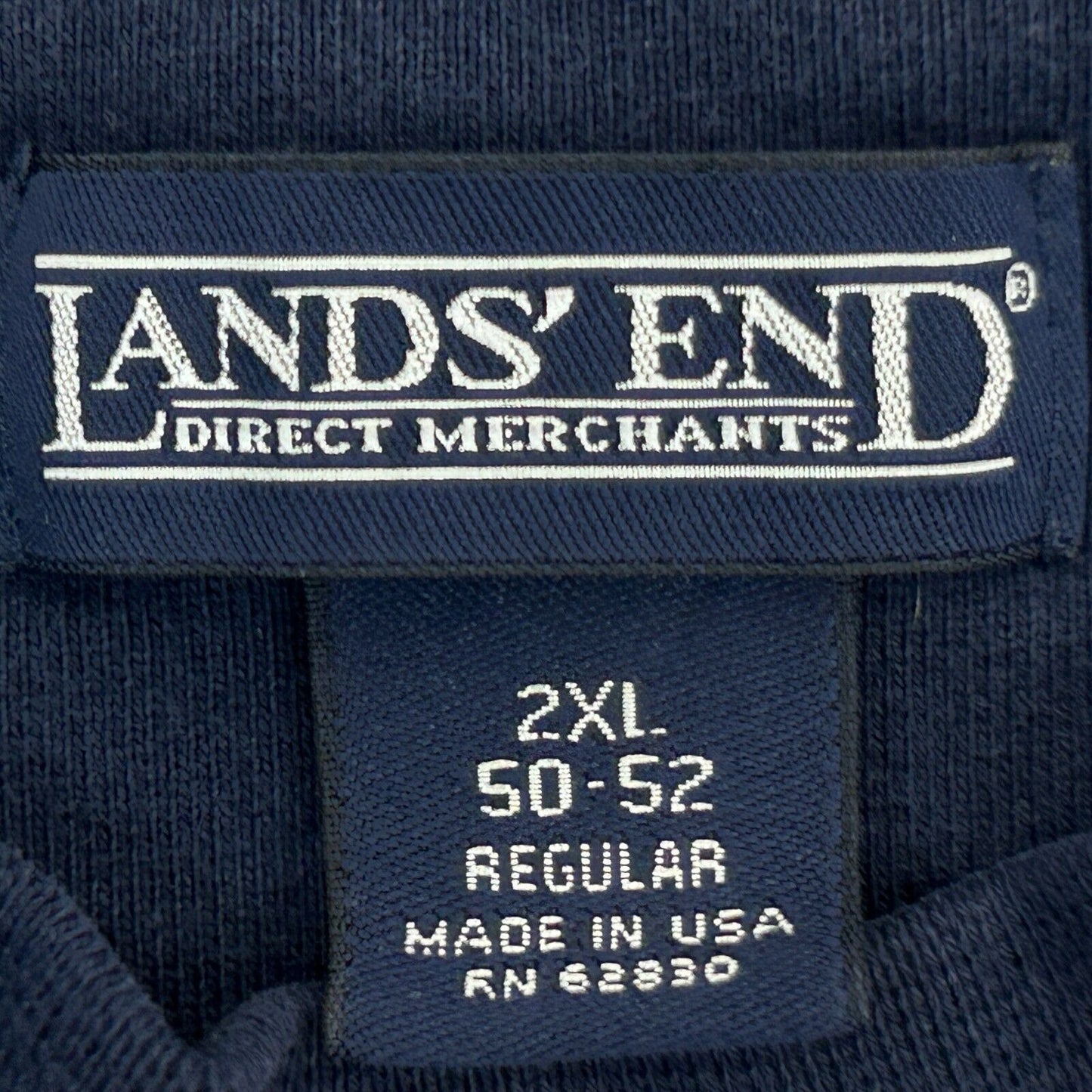 Vintage IBM Computers Sweatshirt Mens 2XL Blue Lands End Made In USA Crewneck