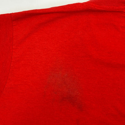 Camiseta vintage de Star Trek Starfleet de los años 80, gran programa de televisión, color rojo, fabricada en EE. UU.