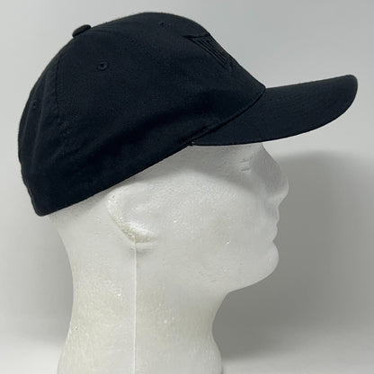 Homeboy Industries Hat Baseball Cap 6 Panel Black On Black FlexFit S-M