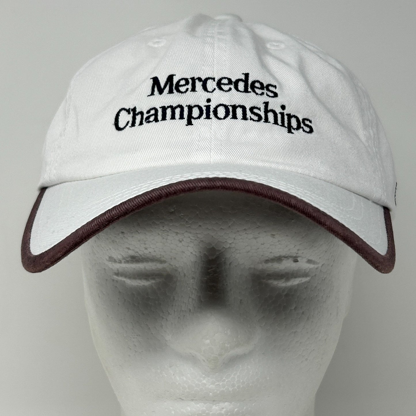 Vintage Y2Ks Mercedes Championships Kapalua Dad Hat Baseball Cap Strapback White