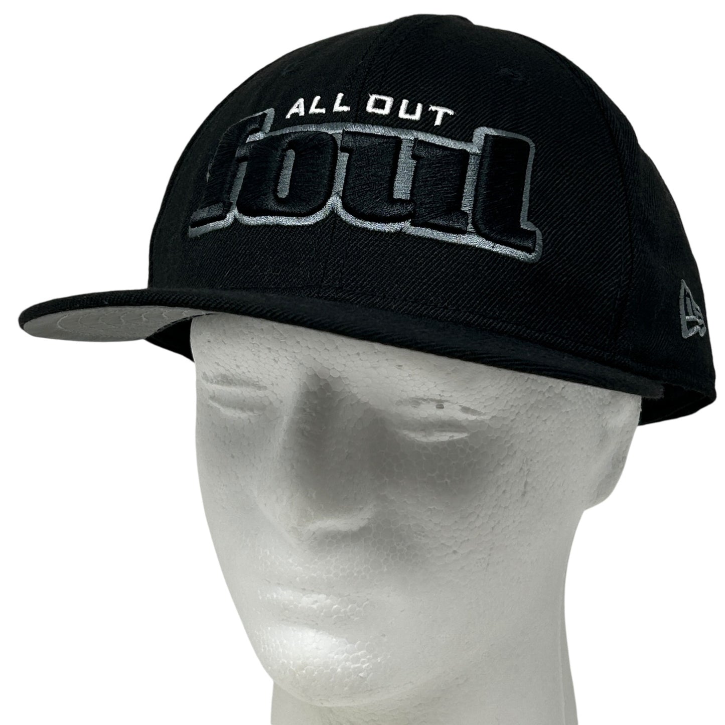 All Out Foul Hat Cap New Era Heffs Barbershop San Francisco Black Fitted 7 3/4