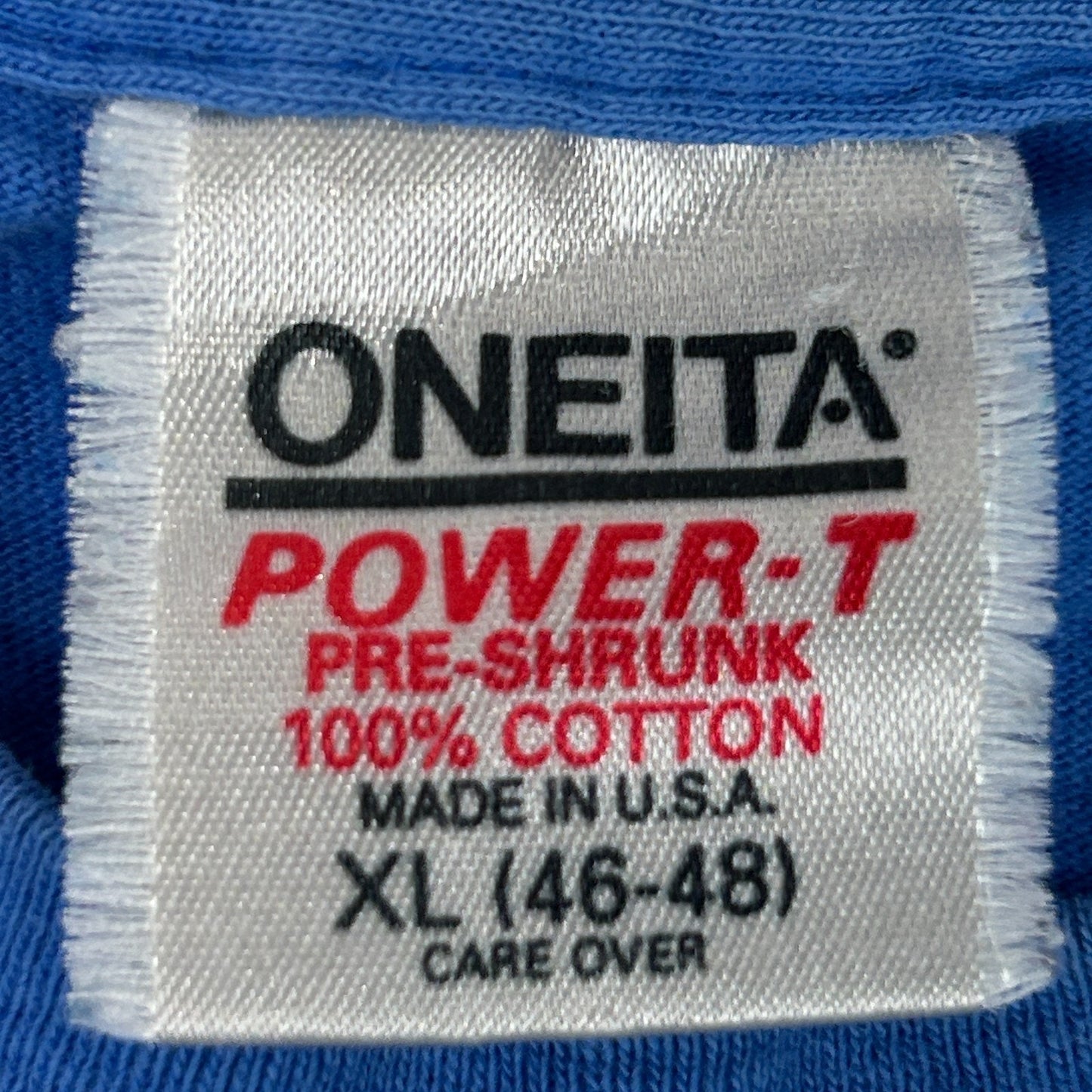 Vintage Nantahala River Whitewater Rafting T Shirt Mens L Large Blue 90s USA Tee