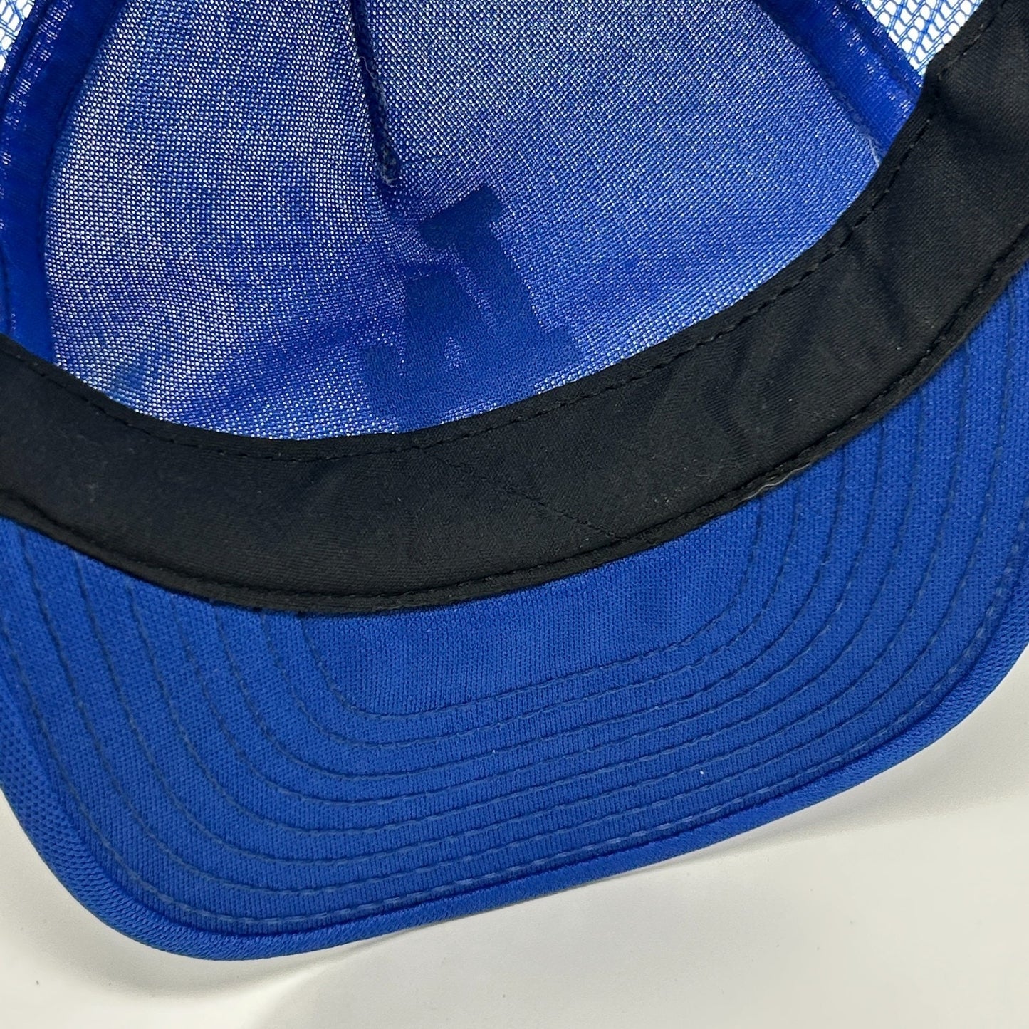 Vintage 80s Los Angeles LA Dodgers Trucker Hat Baseball Cap Mesh Snapback Blue