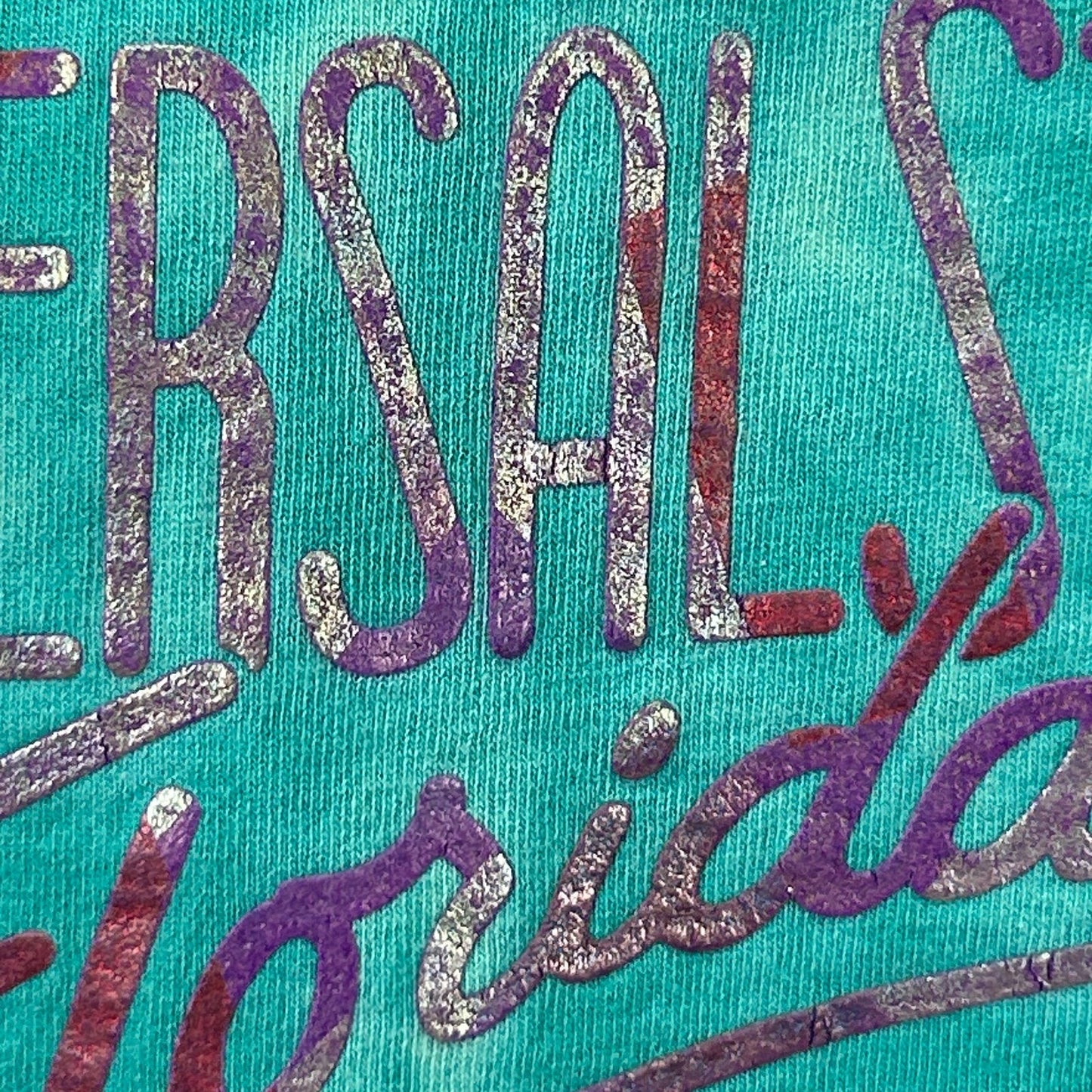 Vintage 90s Universal Studios Florida T Shirt Made In USA Tie Dye Blue L Large