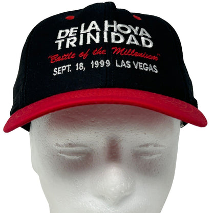 Oscar De La Hoya Felix Trinidad Boxing Vintage 90s Hat 1999 Black Baseball Cap