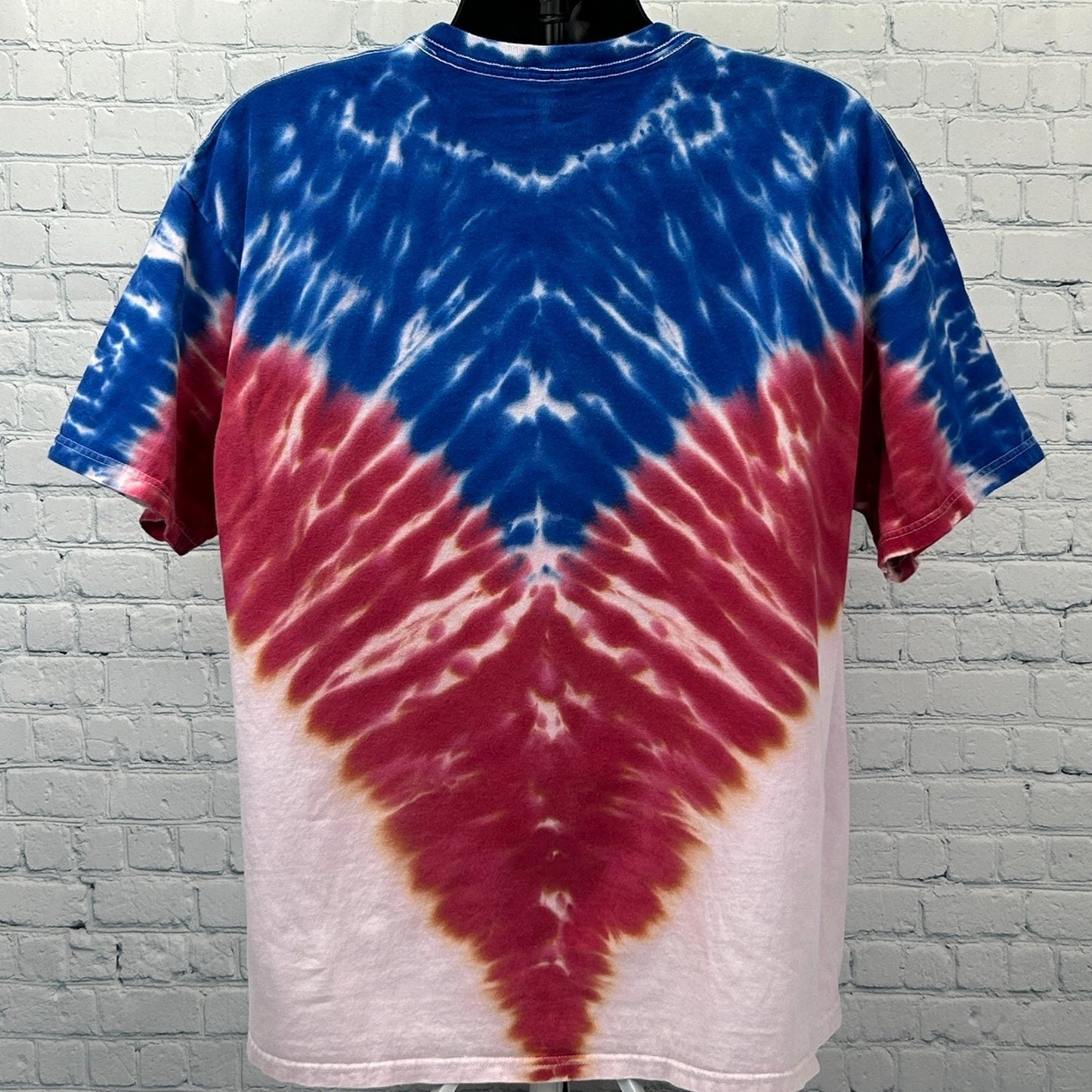 The Punisher T Shirt Blue Tie Dye Marvel Comics Patriotic USA American 2XL XXL
