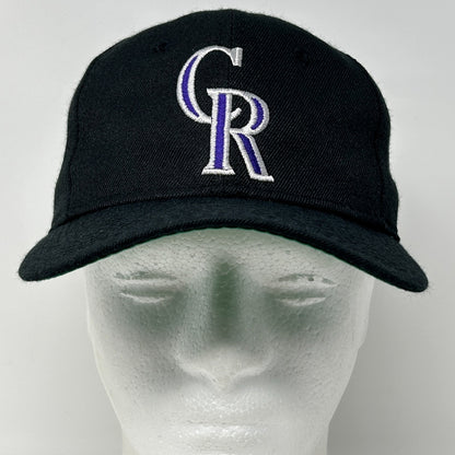 Vintage Colorado Rockies Hat Baseball Cap Sports Specialties Black Fitted 6 7/8