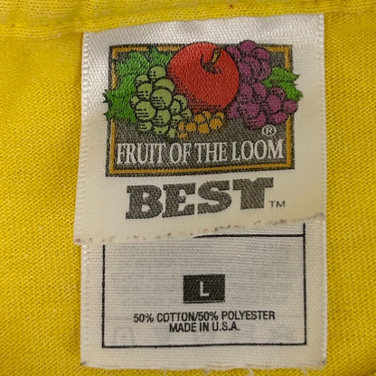 Vintage Y2Ks NYCY Archdiocese of Dubuque T Shirt Catholic Iowa Yellow L Large