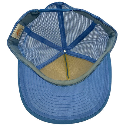 Gorra de béisbol con diseño de herraduras Ringer, estilo vintage, de malla, estilo años 80, color azul