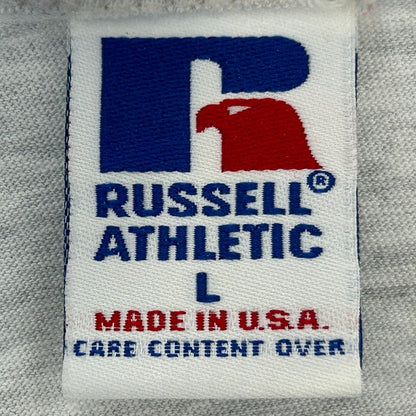 Camiseta sin mangas vintage de atletismo de la Universidad Robert Morris, años 90, para hombre, color gris