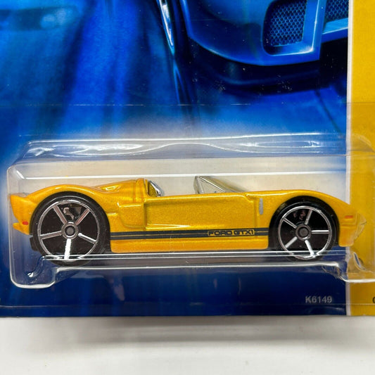 Ford GTX-1 Hot Wheels Collectible Diecast Car Yellow 2007 First Editions New