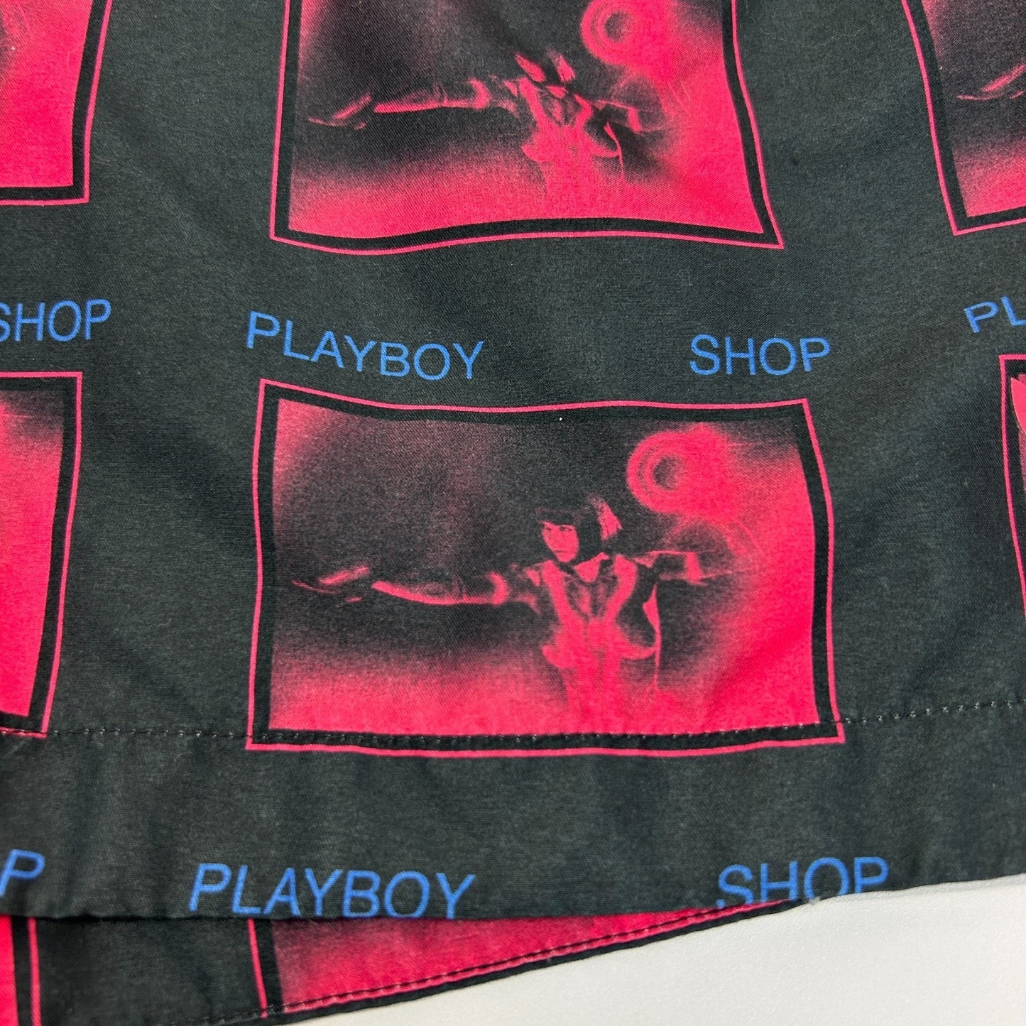 Playboy by Pacsun Swim Trunks Shorts Shop Mesh Lined Pockets Black XL X-Large