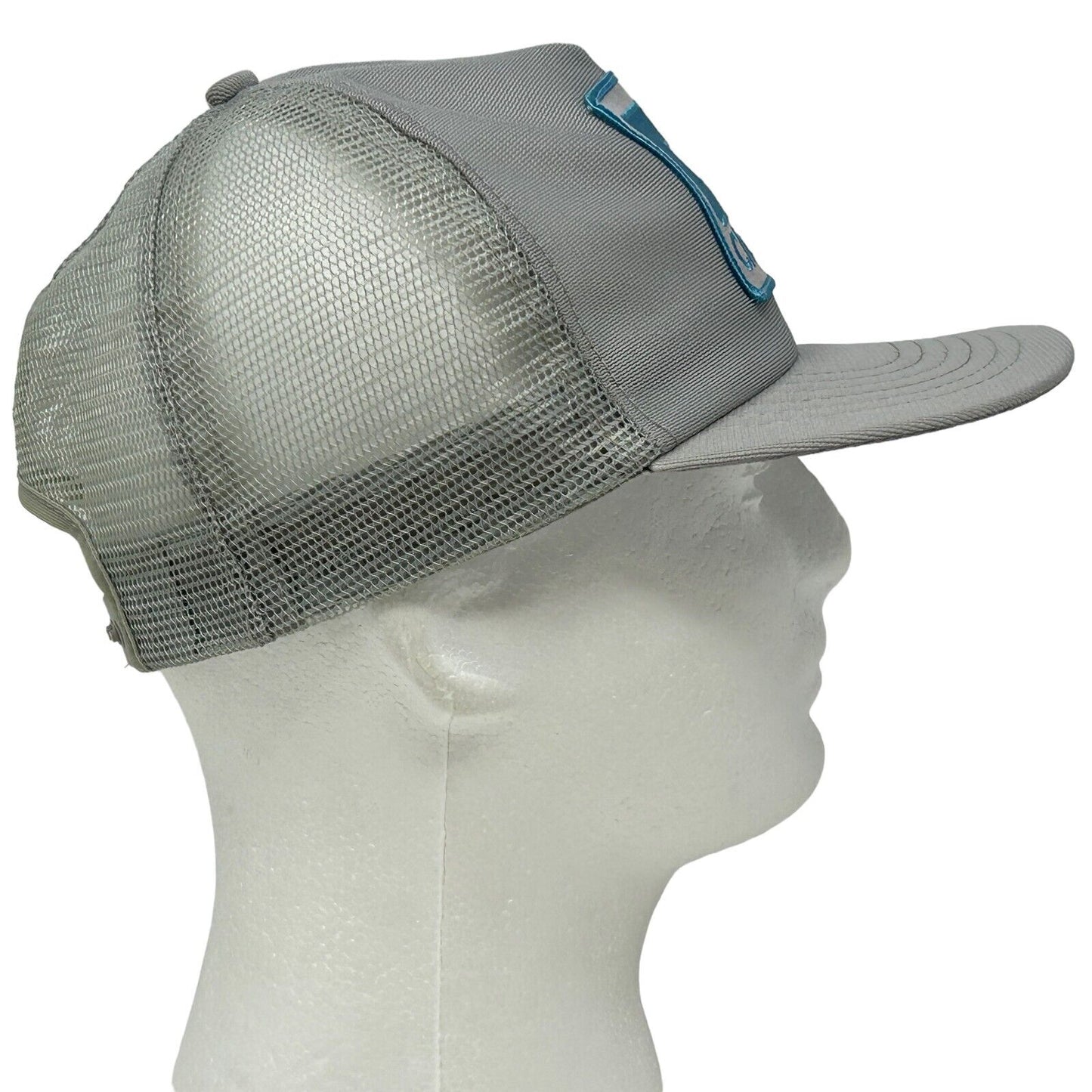 ChemLink Trucker Hat Vintage 80s Gray Made In USA Mesh Snapback Baseball Cap