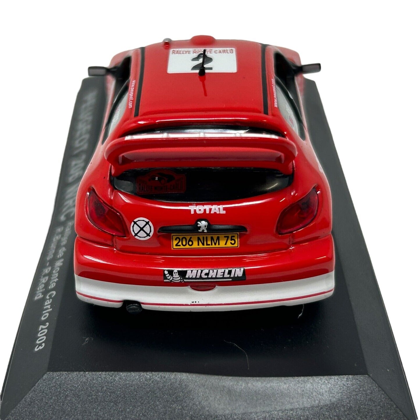 Peugeot 206 WRC Rallye de Monte Carlo 2003 Rally Diecast Race Car 1/43 Altaya