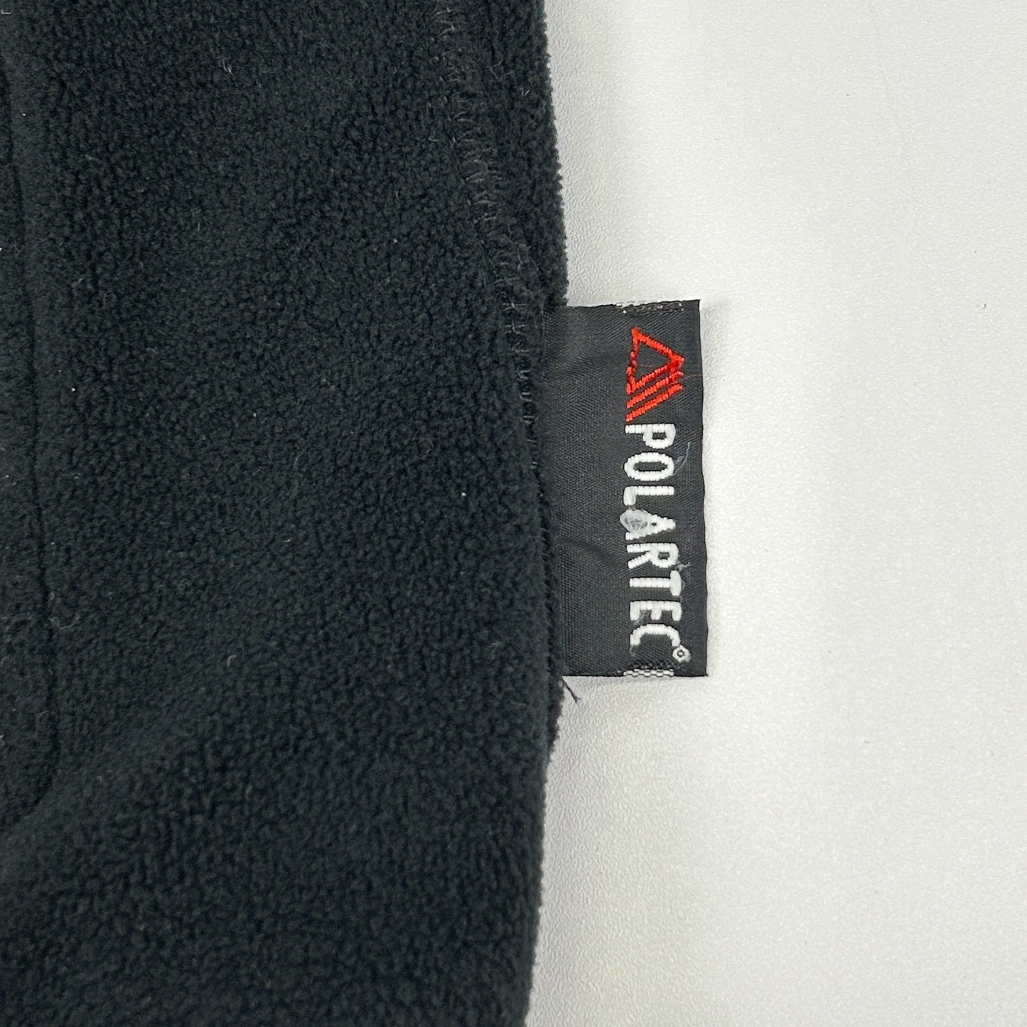 Ralph Lauren Polo Sport Fleece Jacket Polartec Full Zip Pockets Black L Large - Neon Vintage