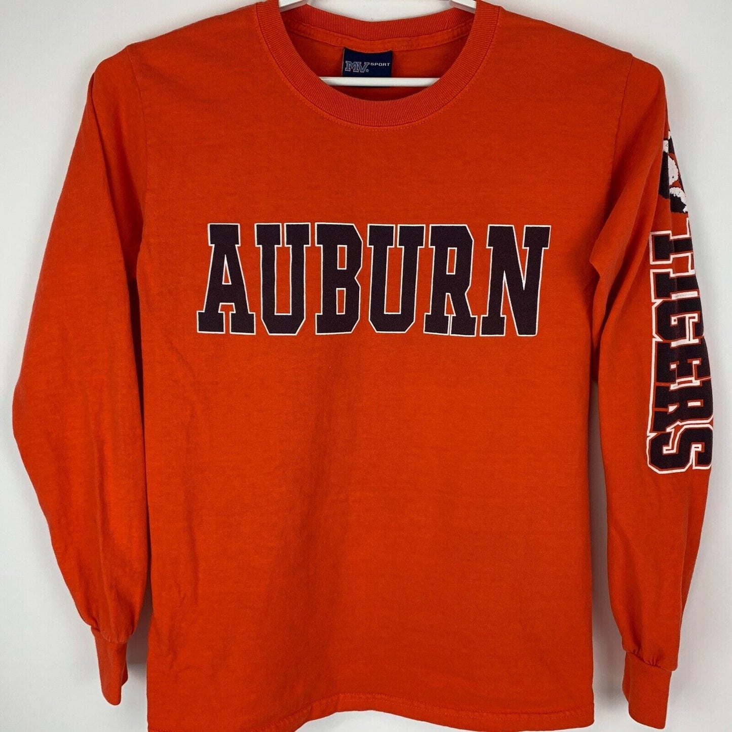 Vintage Auburn University Tigers T Shirt Mens Small College Football 90s Orange