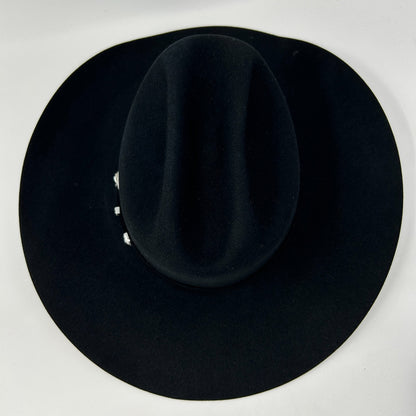 Resistol 6X Beaver Cowboy Hat Western CSCOLE 4 Inch Brim Long Oval Black 7 1/4