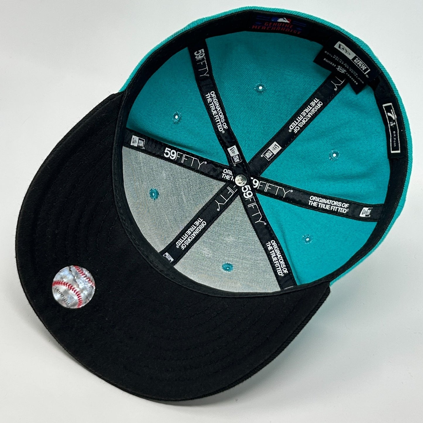 Florida Marlins Hat Baseball Cap New Era 59Fifty Wool Blend Green Fitted 7 1/4