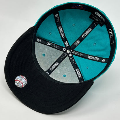 Florida Marlins Hat Baseball Cap New Era 59Fifty Wool Blend Green Fitted 7 1/4