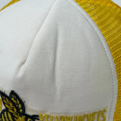 Vintage 80s Georgia Tech Yellow Jackets Rope Trucker Snapback Baseball Hat Cap
