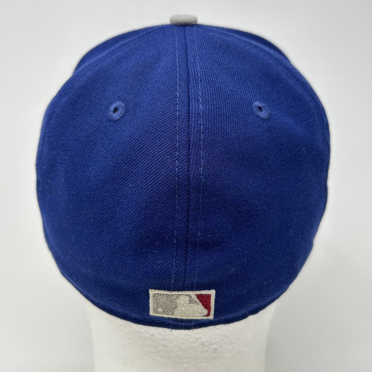 Los Angeles LA Dodgers 50th Anniv Hat Baseball Cap Blue New Era MLB Fitted 7 1/8 - Neon Vintage