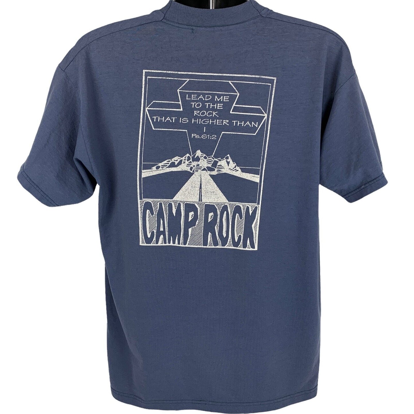 Camp Rock Lead Me To The Rock That Is Higher Than I T Shirt Jesus Christ Tee XL