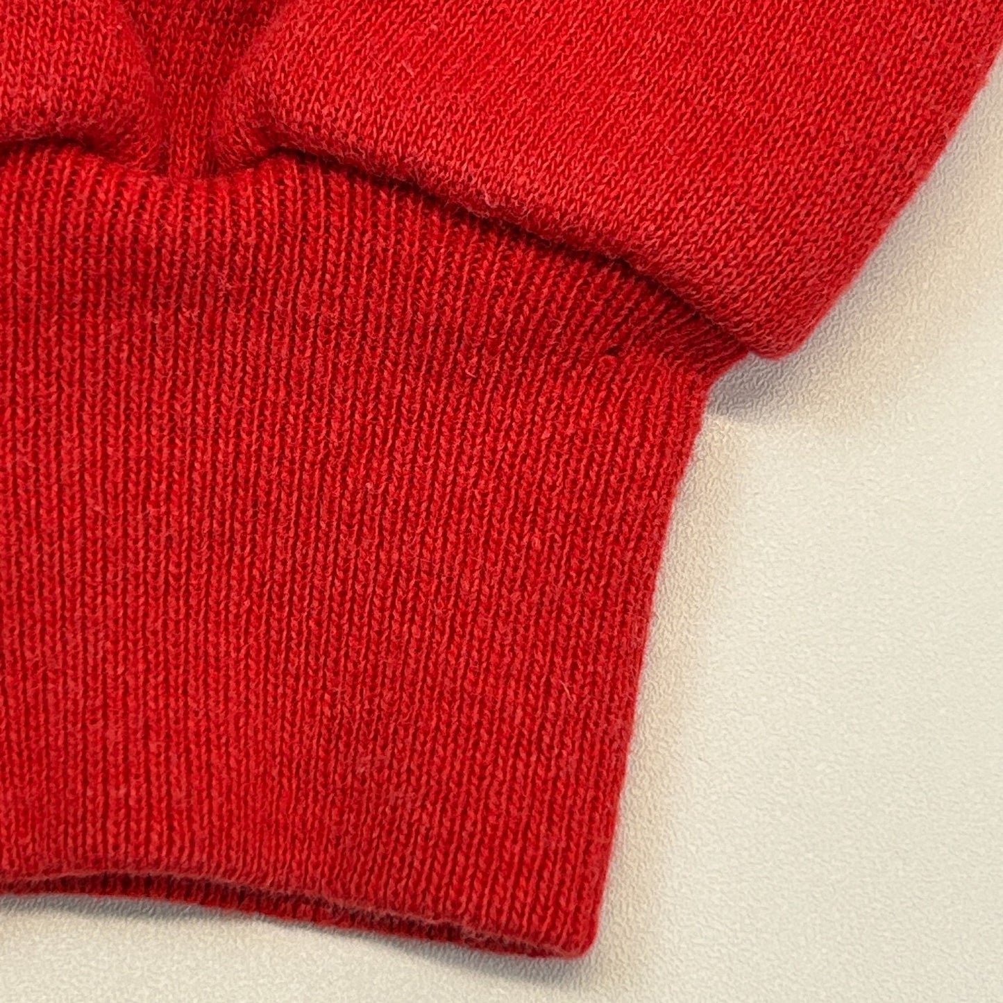 Vintage 80s Let It Snow Christmas Sweatshirt Sweater USA Made Red Mens M Medium