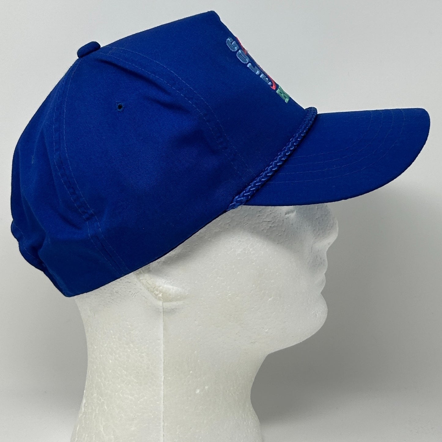 Vintage 80s Golf BUM Equipment Hat Baseball Cap Golfer Golfing Snapback Blue