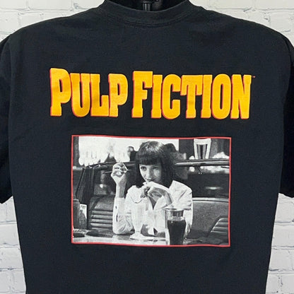Pulp Fiction T Shirt XL X-Large Black Miramax Movie Film Graphic Tarantino Tee