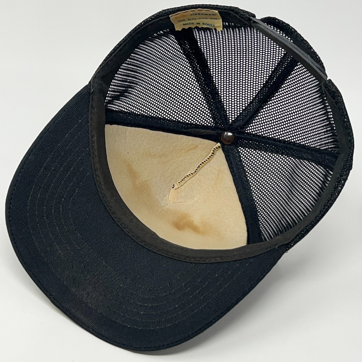 Vintage 80s Operation STOP Burlington Northern Railroad Trucker Hat Cap Snapback