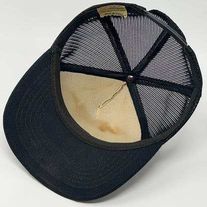 Vintage 80s Operation STOP Burlington Northern Railroad Trucker Hat Cap Snapback