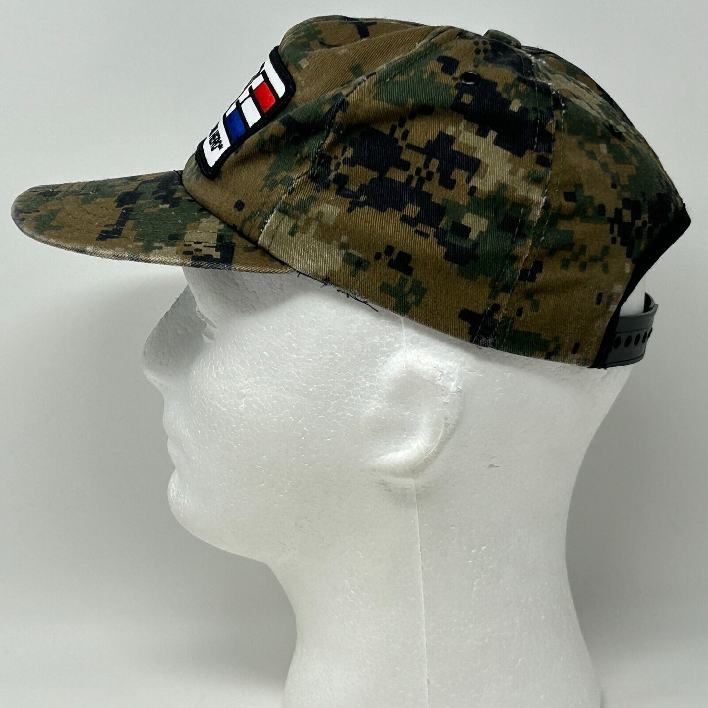 Vintage GI Joe Camo Youth Baseball Hat Cap Green Digital Camouflage Snapback