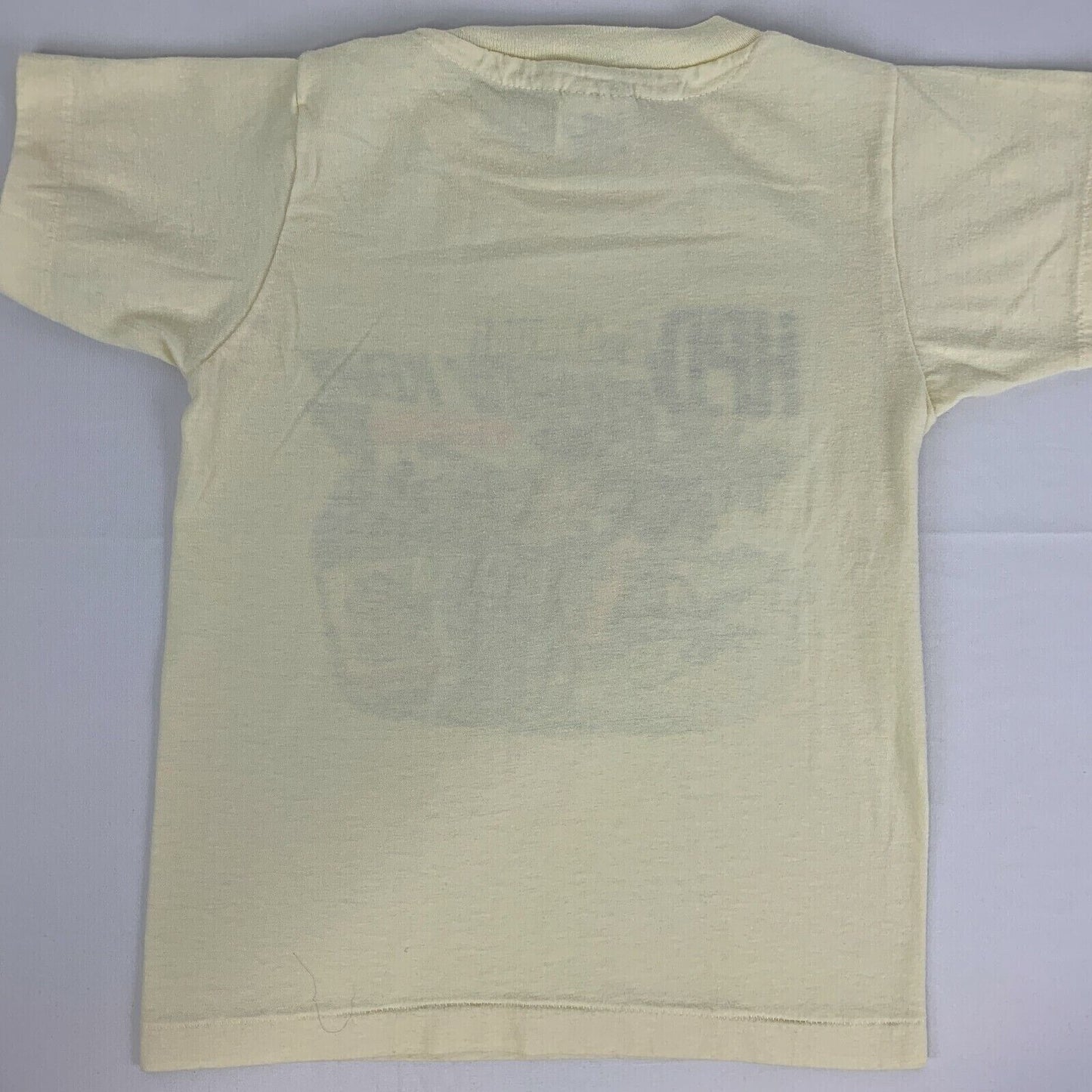 Houston Police Bike Relay Youth Vintage 80s T Shirt HPD Ivory Kids Small 6-8