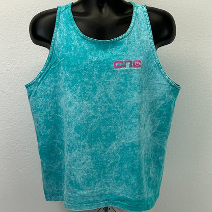 Vintage Cascade Raft Company Payette River Tank Top Shirt Mens Large Blue Idaho