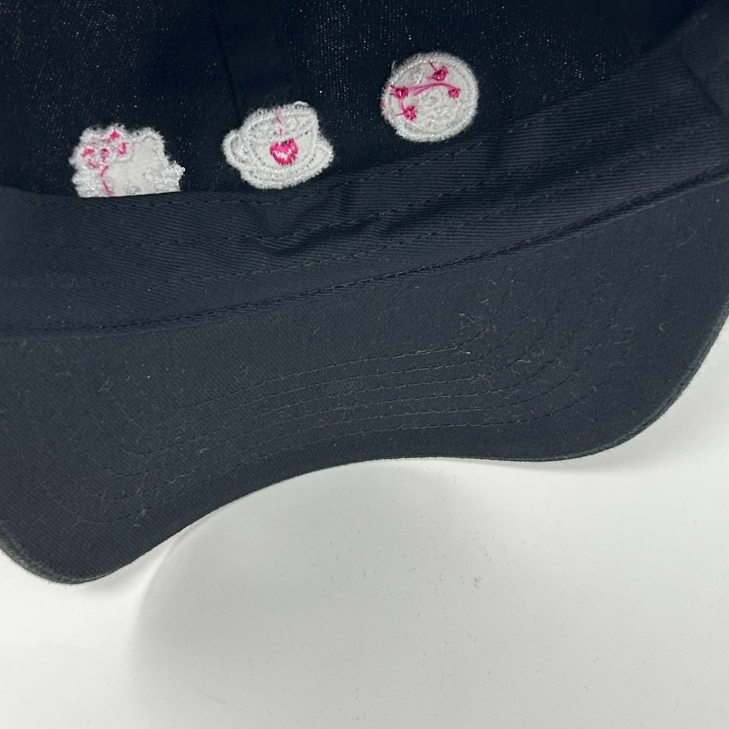 Hello Kitty Cafe Dad Hat Baseball Cap Las Vegas Sanrio 6 Panel Strapback Black