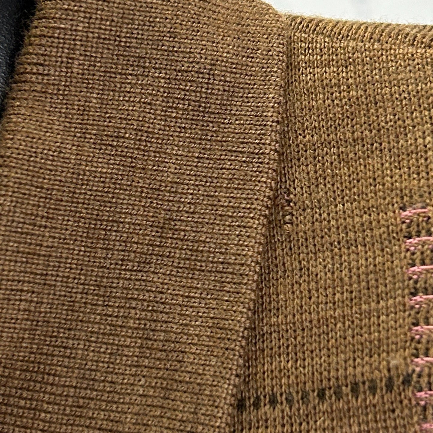 Vintage 90s St Croix Shop Wool Blend Polo Sweater Geometric Brown Mens L Large