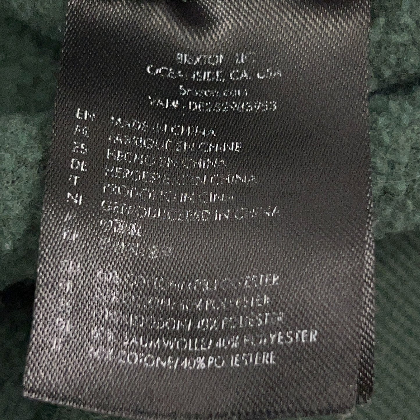 Brixton Supply Sweatshirt Streetwear BRXTN Crew Neck Sweater Green XL X-Large