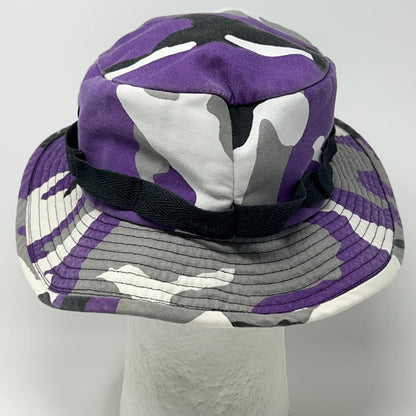 Camouflage Bucket Hat Purple Military Army Camo Fishermans Hat Pail Hat S-M