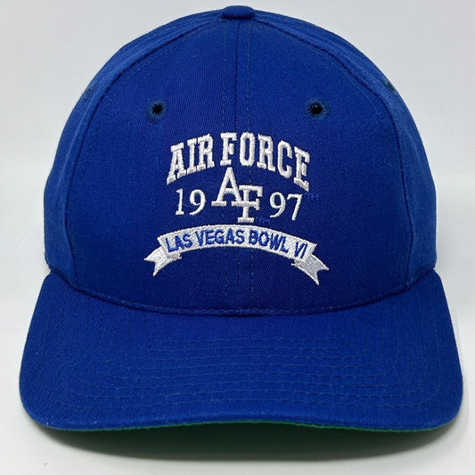 Vintage Air Force Falcons Hat Baseball Cap Las Vegas Bowl USAFA Snapback Blue
