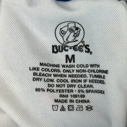 Buc-ees Swim Trunks Shorts Surfer Surfing Mesh Lined Pockets Blue M Medium