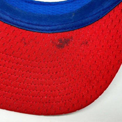 Gorra con visera de los Chicago Cubs con correa trasera azul, camiseta de béisbol de la MLB, malla