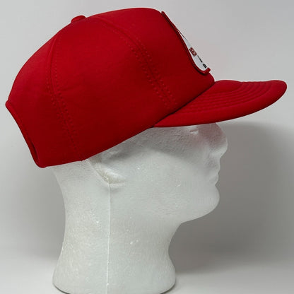 Vintage 80s Red Lion Inn Casino Elko Hat Baseball Cap Full Foam Snapback Red