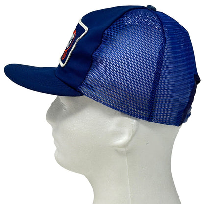 Gorra de béisbol con cierre trasero de malla azul de EE. UU. de Downeys Auto Stores con estilo vintage de los años 80