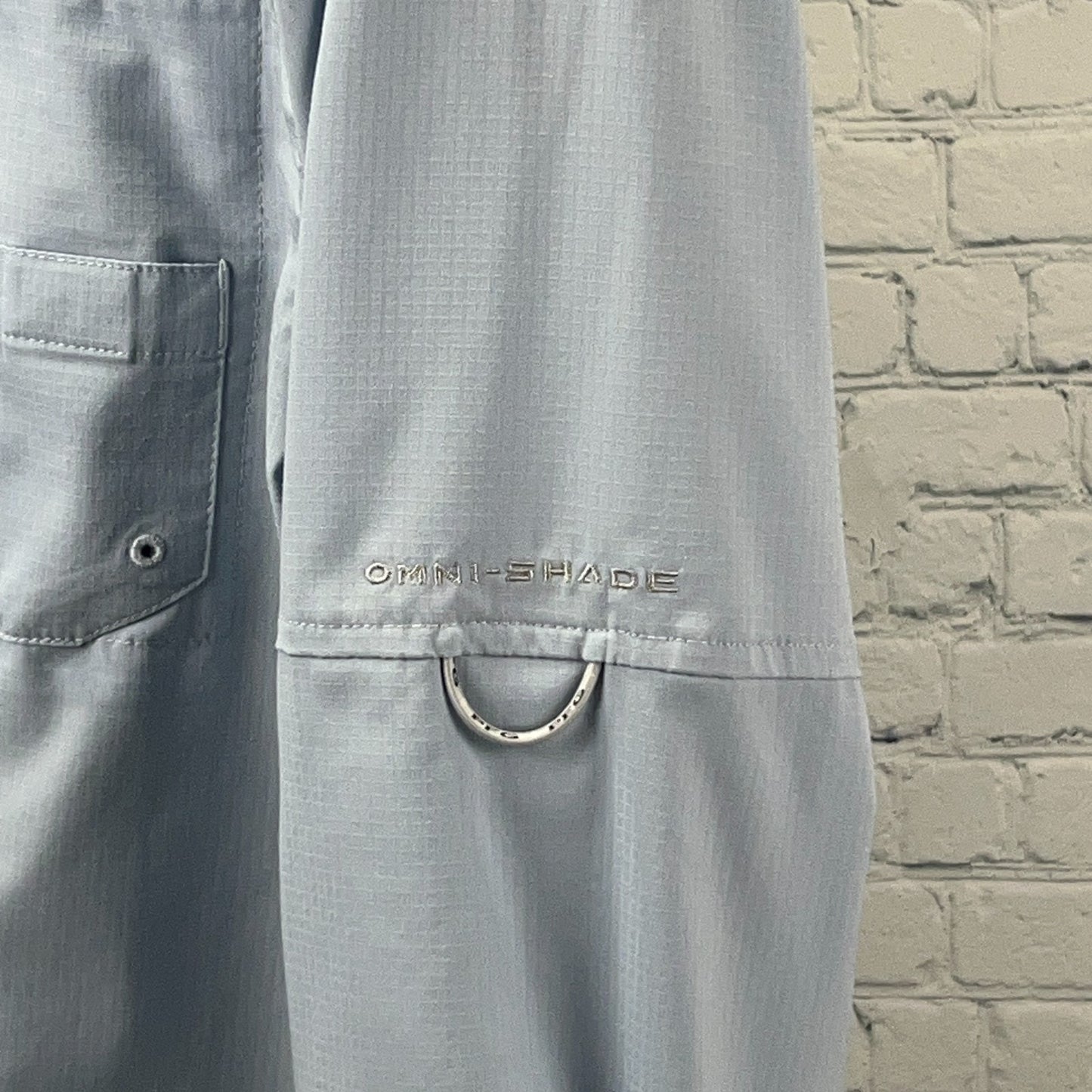 Columbia PFG Tamiami II Button Front Shirt XL X-Large Blue Omni Shade Vented LS