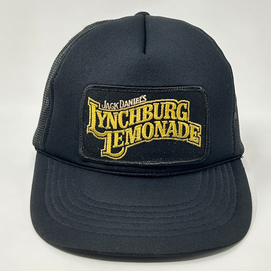 Vintage Jack Daniels Lynchburg Lemonade Trucker Hat Baseball Cap Black Snapback - Neon Vintage
