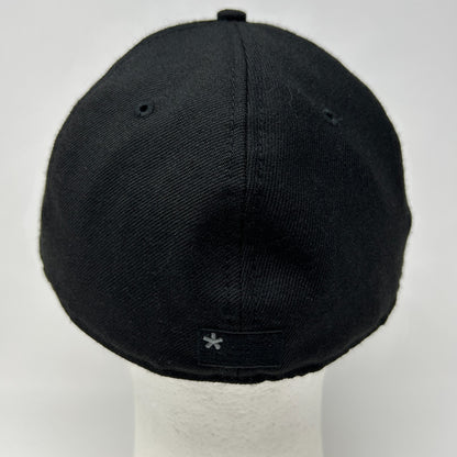All Out Foul Hat Cap New Era Heffs Barbershop San Francisco Black Fitted 7 3/4