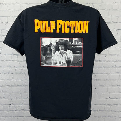 Pulp Fiction T Shirt XL X-Large Black Miramax Movie Film Graphic Tarantino Tee
